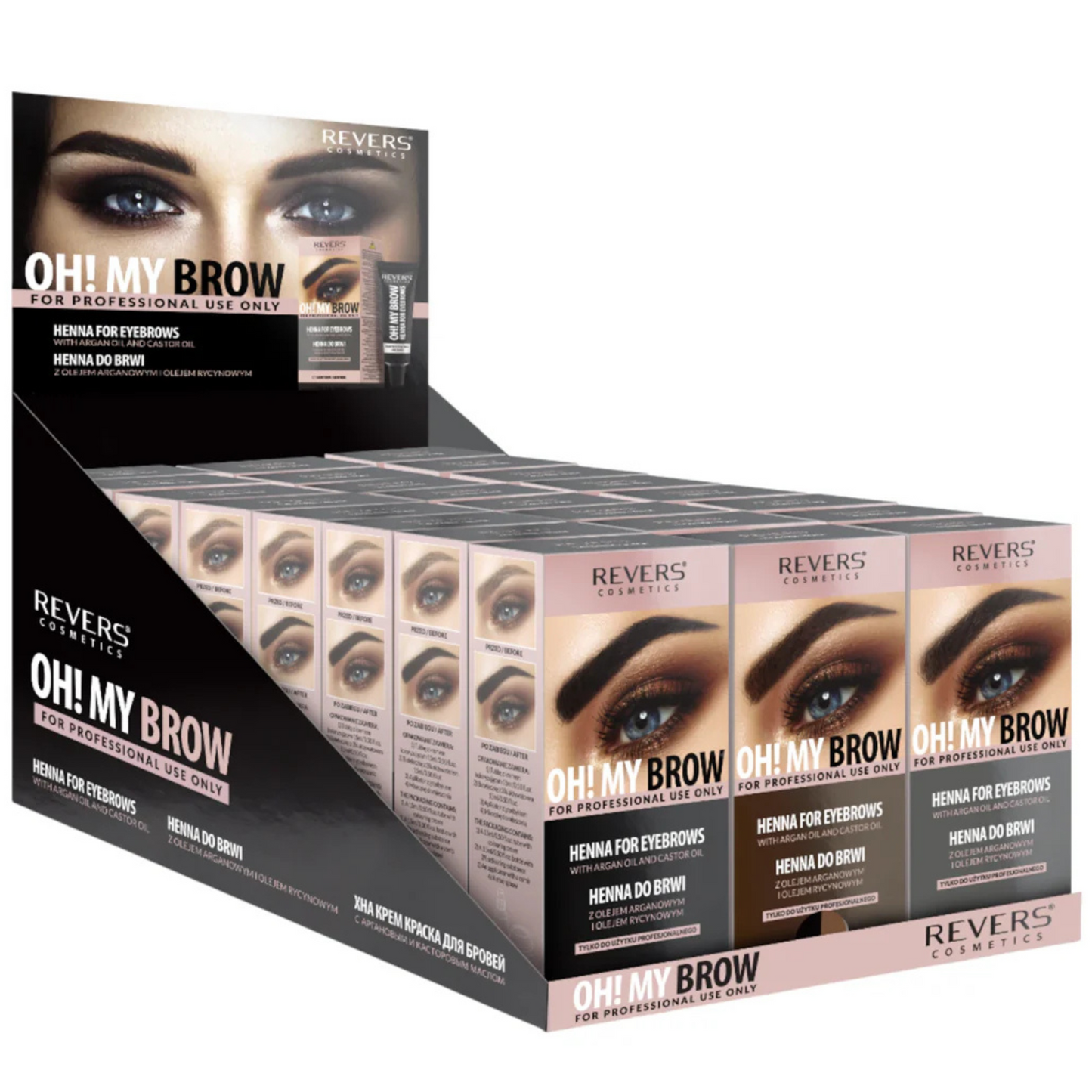 🌿 Kulmuhenna OH!MY BROW 2.0 Helepruun toon 15ml + 15ml