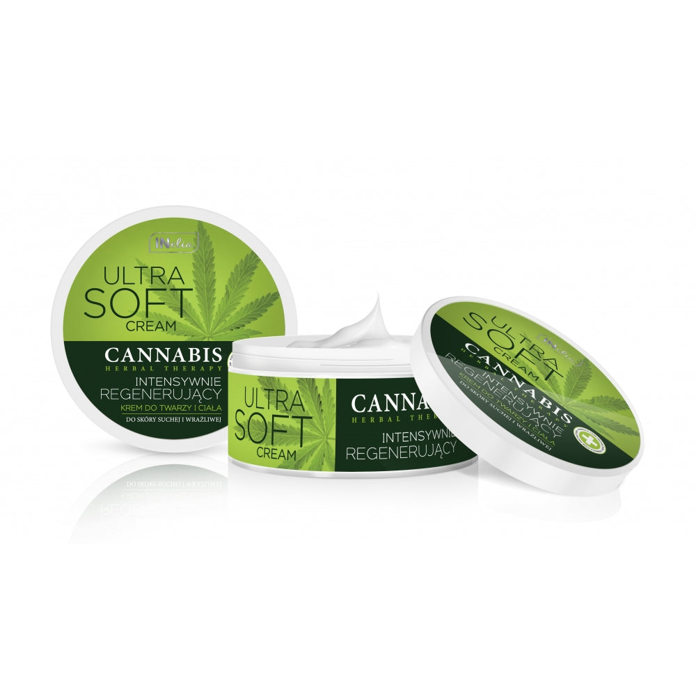 Hemp face and body cream for dry and sensitive skin 200ml