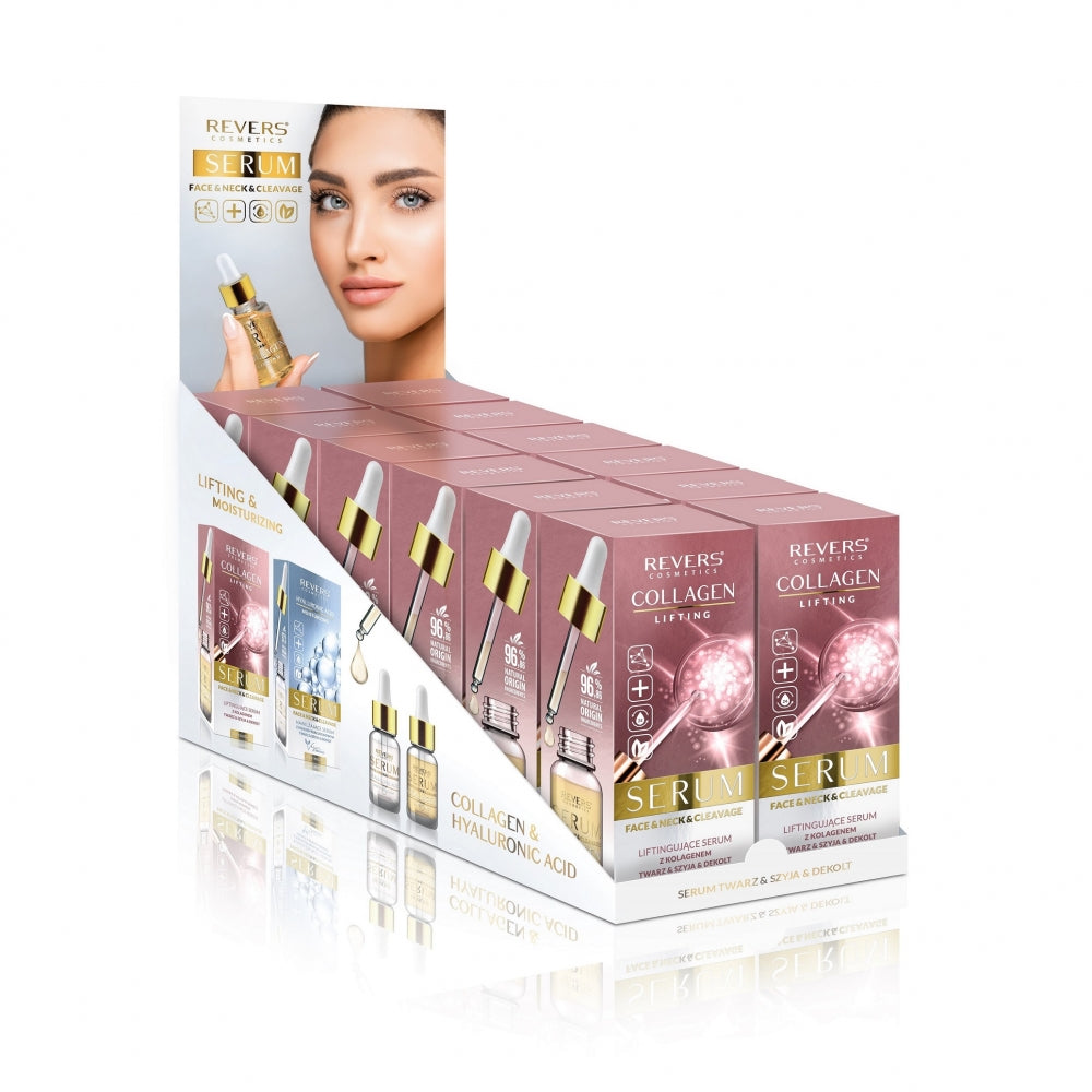 Lifting serum for daily care of face, neck and cleavage  Collagen.